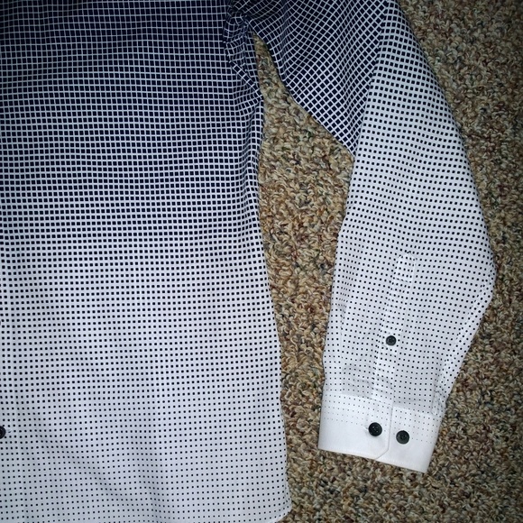 Men's EXPRESS Checkered Hombre Button-Up Shirt - Picture 2 of 6